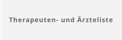 Therapeuten- und Ärzteliste